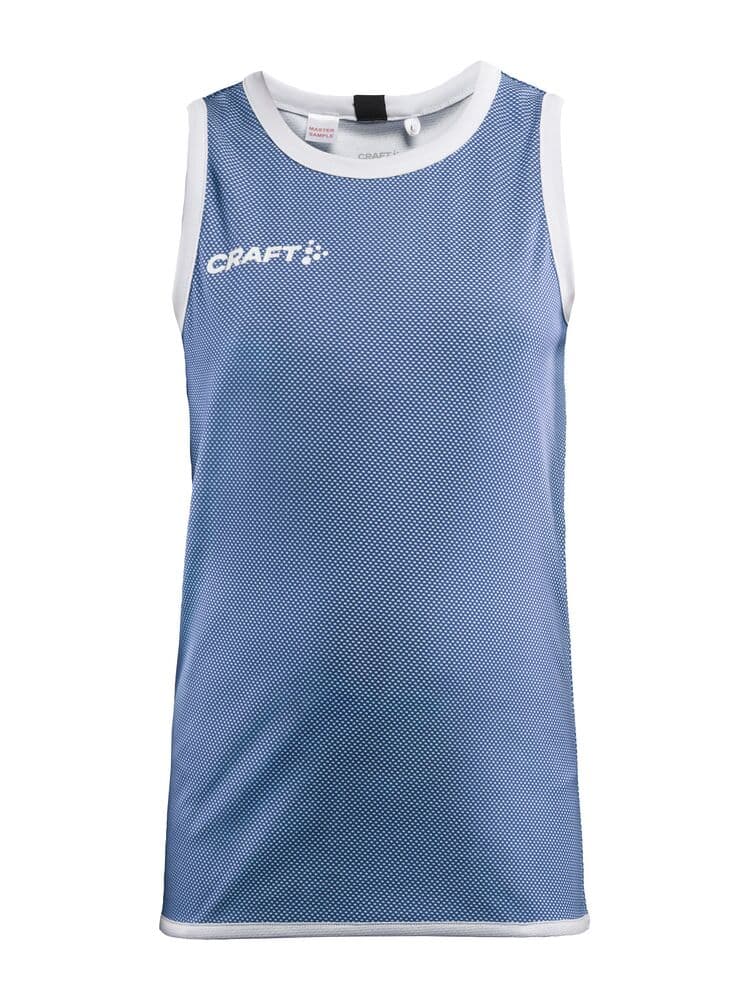 Craft Progress reversible basket singlet jr coloris Bleu / Blanc