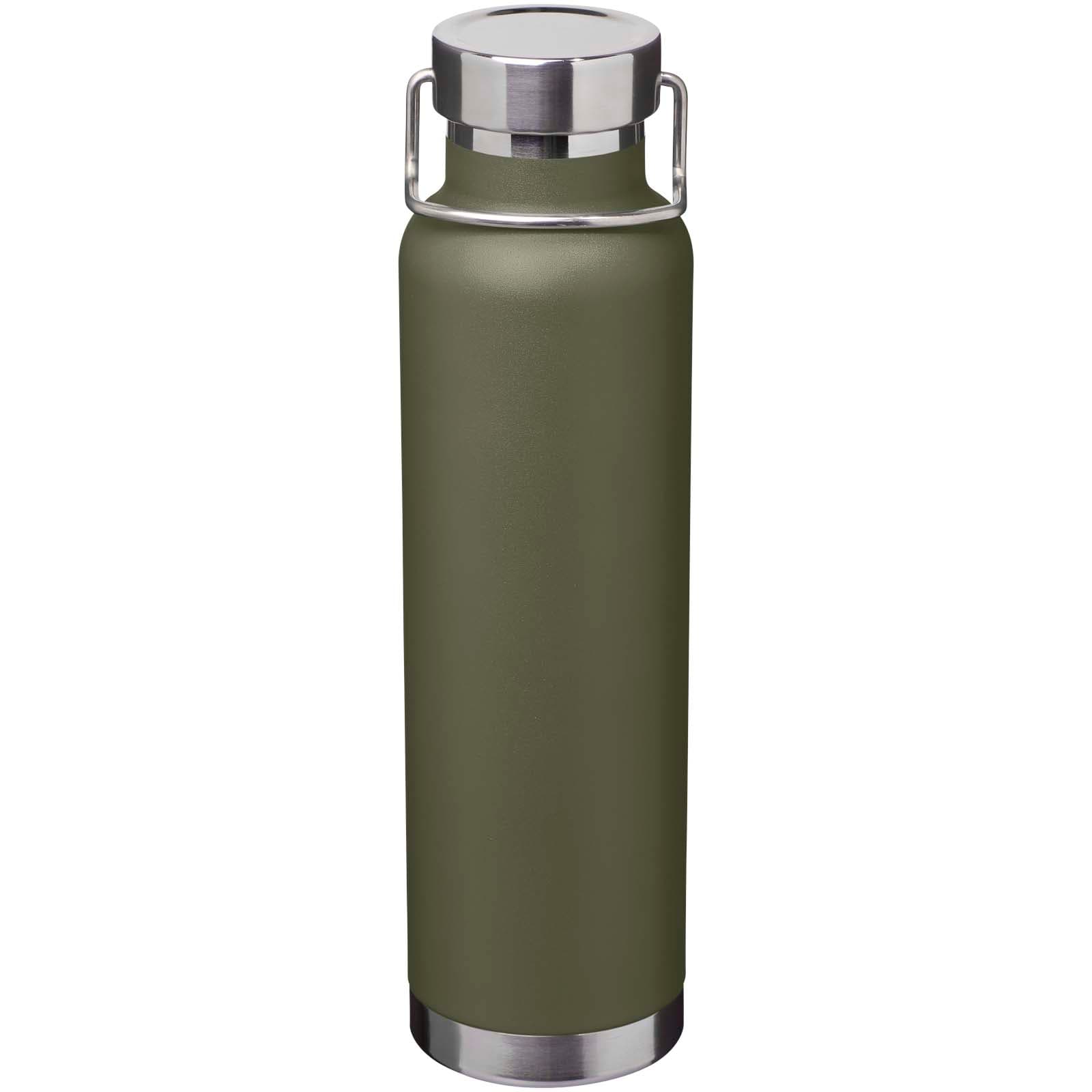 Bouteille avec isolation sous vide Astra de 650 ml en cuivre et acier inoxydable recyclé certifié RCS  coloris Vert forêt