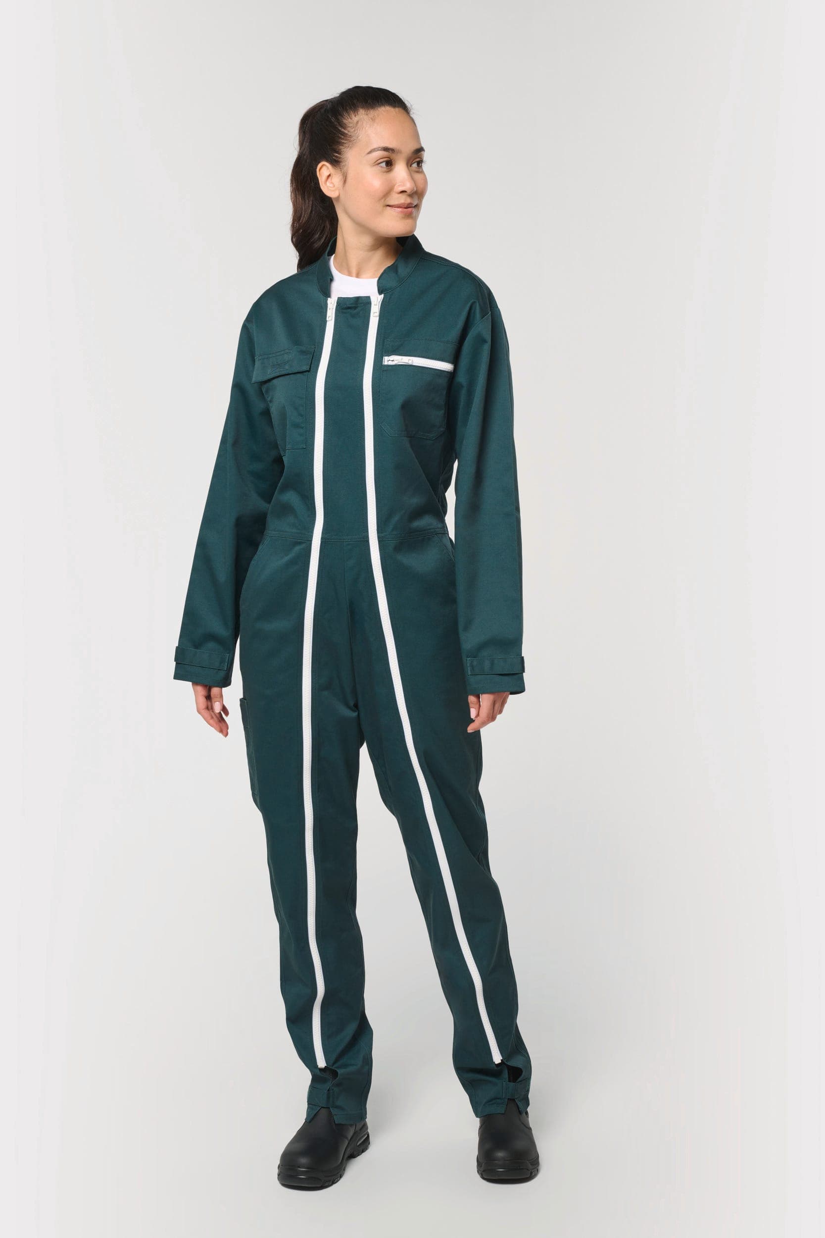 Combinaison double zip unisexe en situation