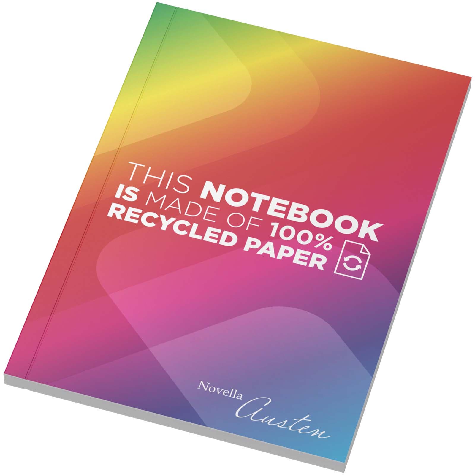 Cahier Novella Austen A6 recyclé à couverture souple de 50 feuilles