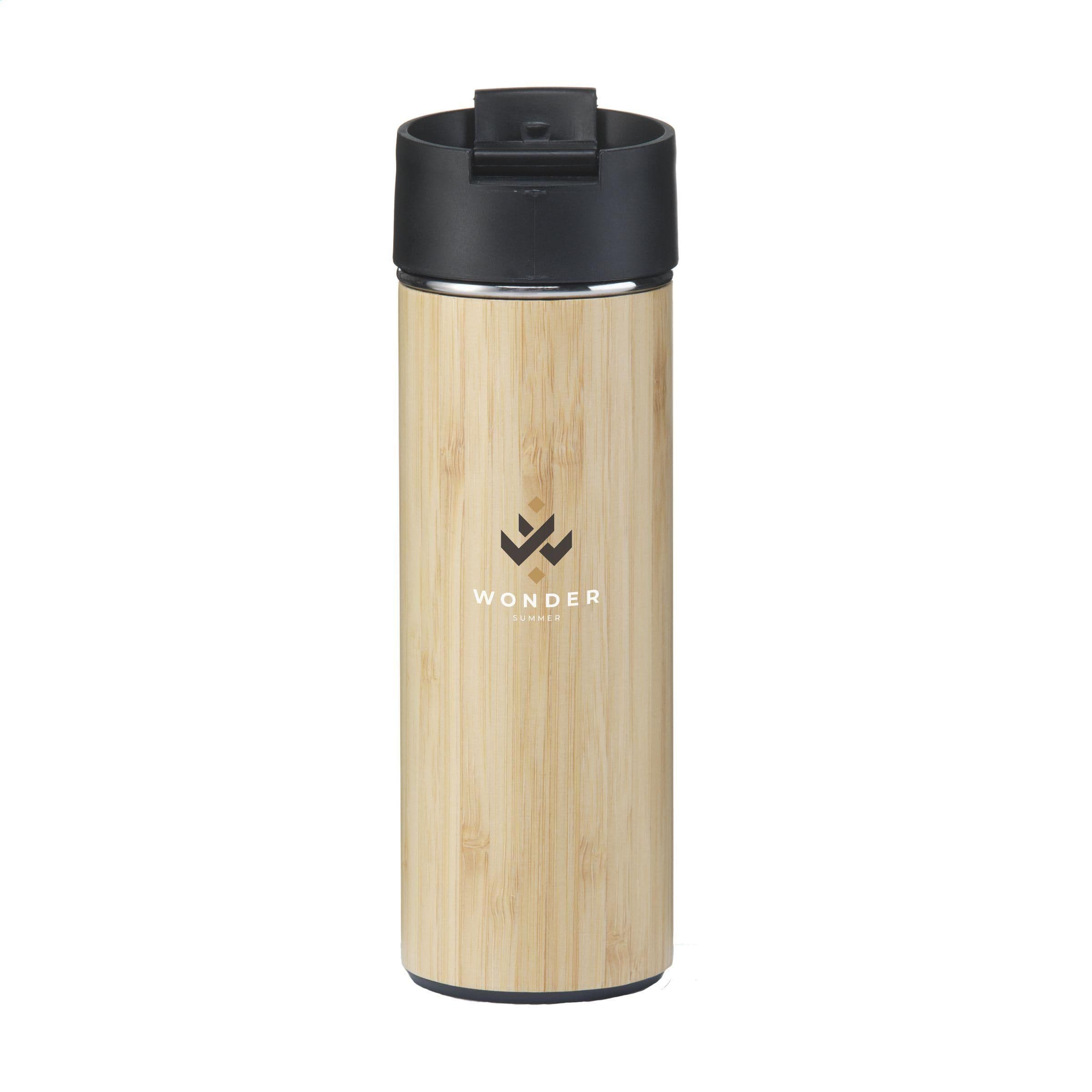 Thermos Sakura 360 ml en bambou en situation