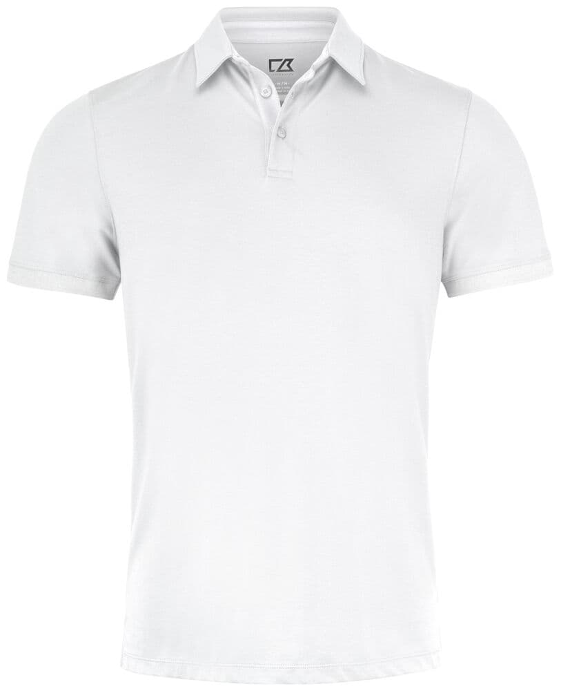 Polo Cutter & Buck Oceanside Stretch homme coloris Blanc