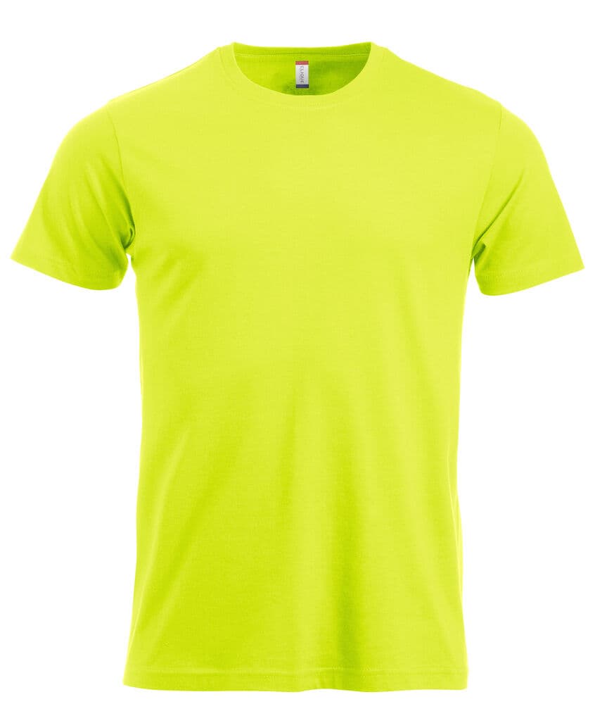Clique New Classic-T coloris Vert haute visibilité