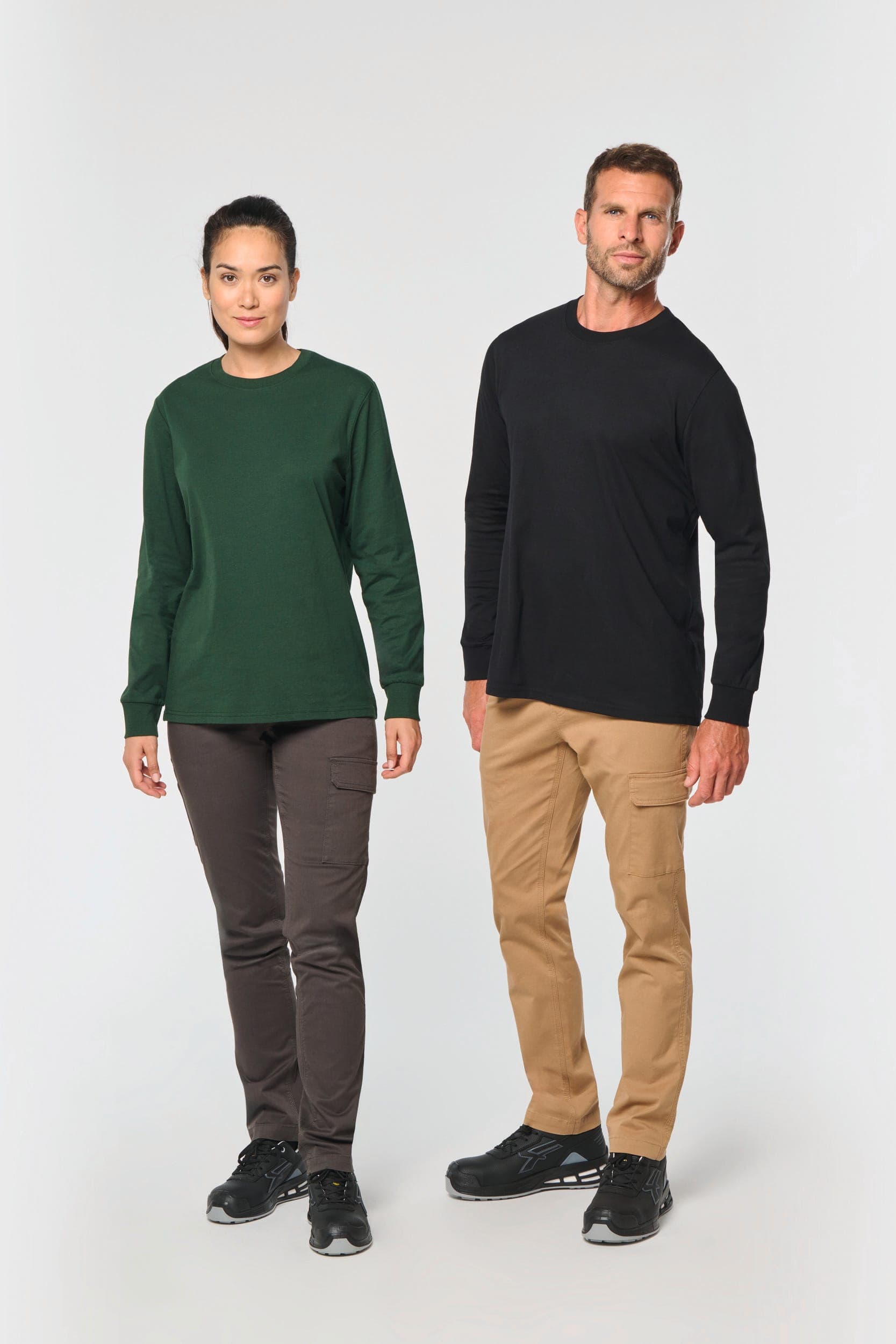 Pantalon stretch coton unisexe en situation