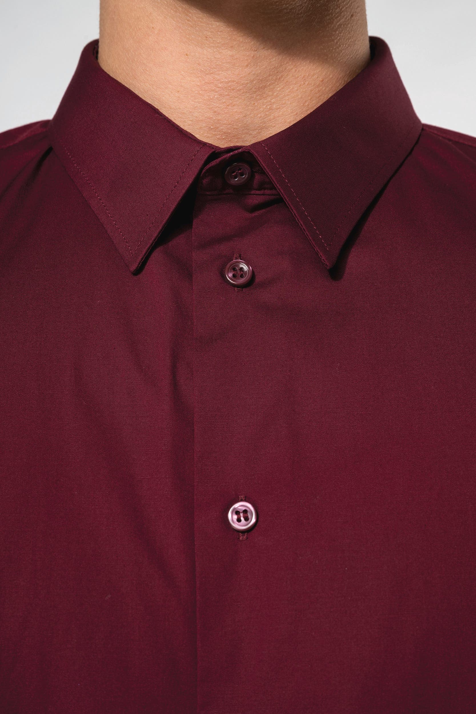 Chemise coton / élasthanne manches longues homme en situation