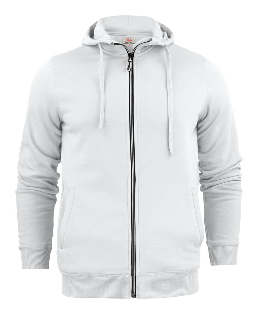Sweat-shirt Fermeture Complète Hommes coloris Blanc