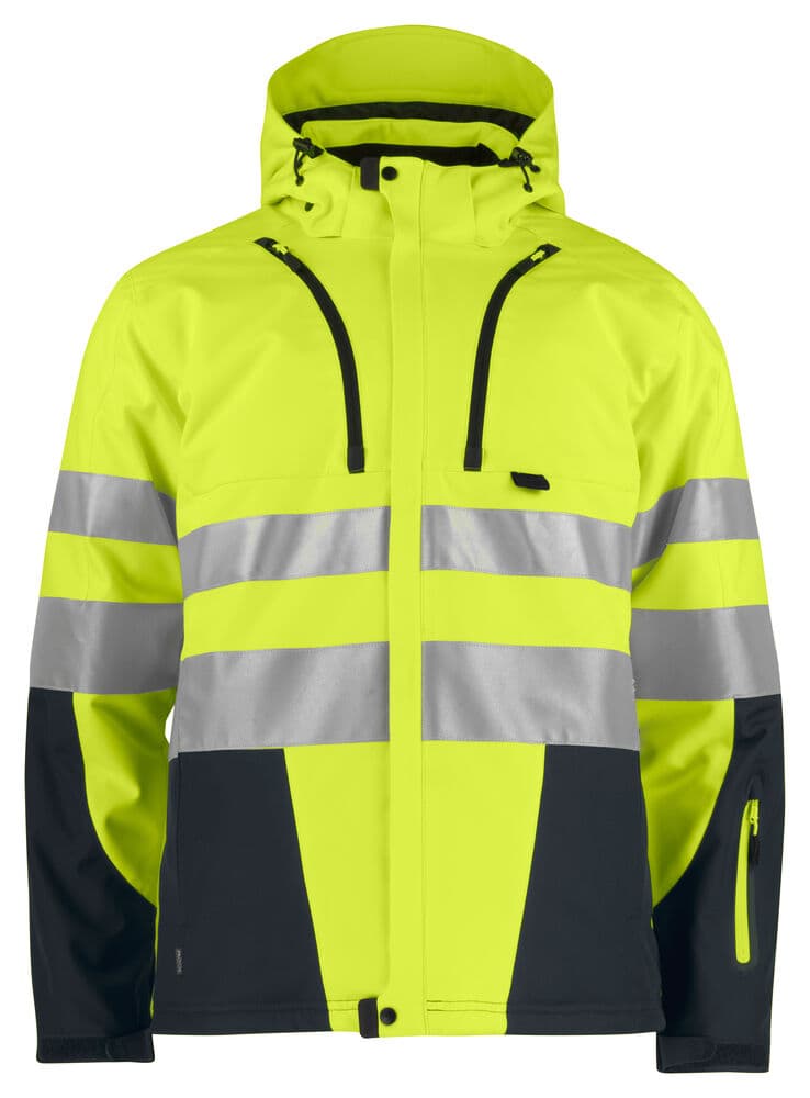 6420 SOFTSHELL SIGNALISATION DOUBLÉE EN ISO 20471 CLASSE 3 coloris Jaune / Noir