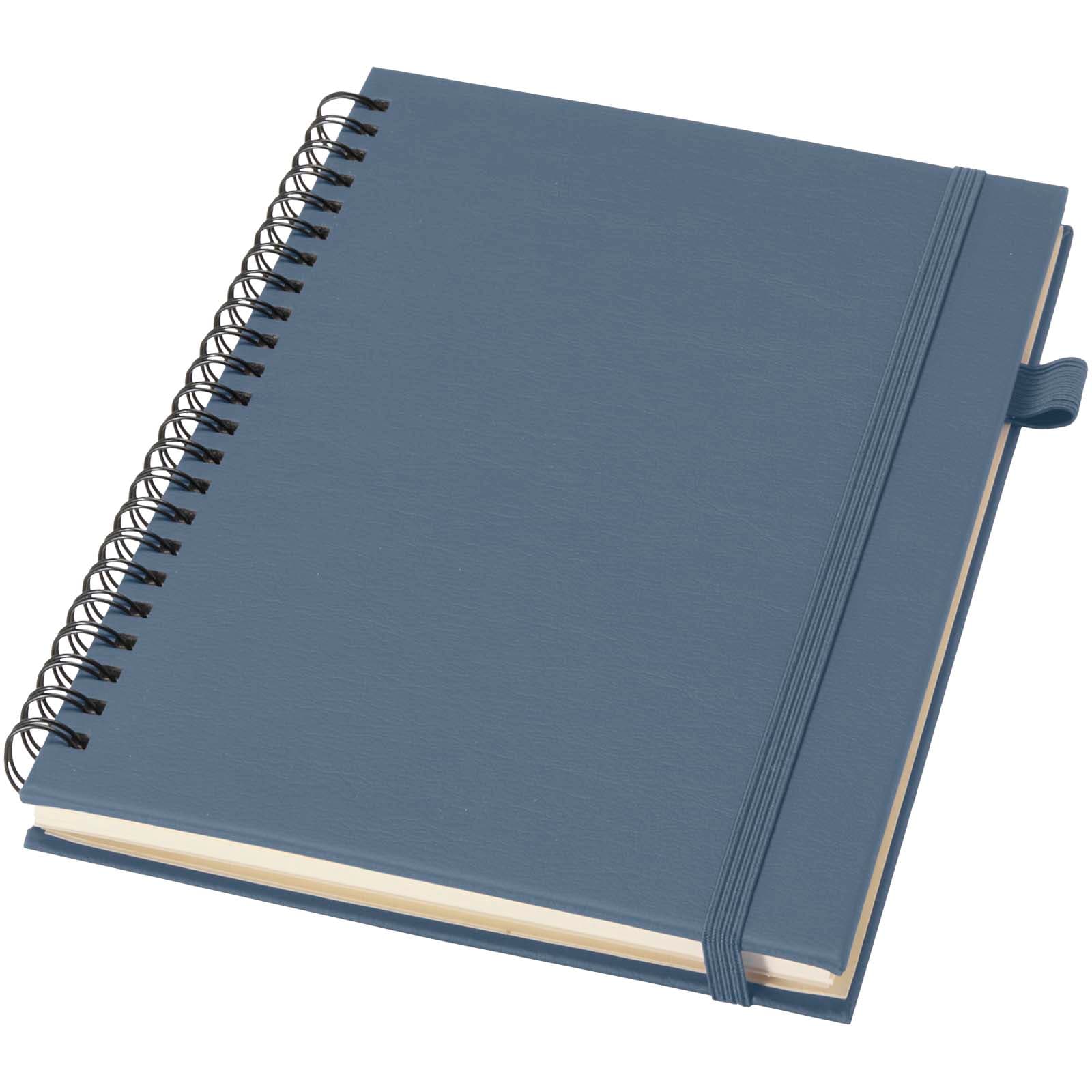 Cahier à spirales Liss A5 à couverture rigide en plastique recyclé