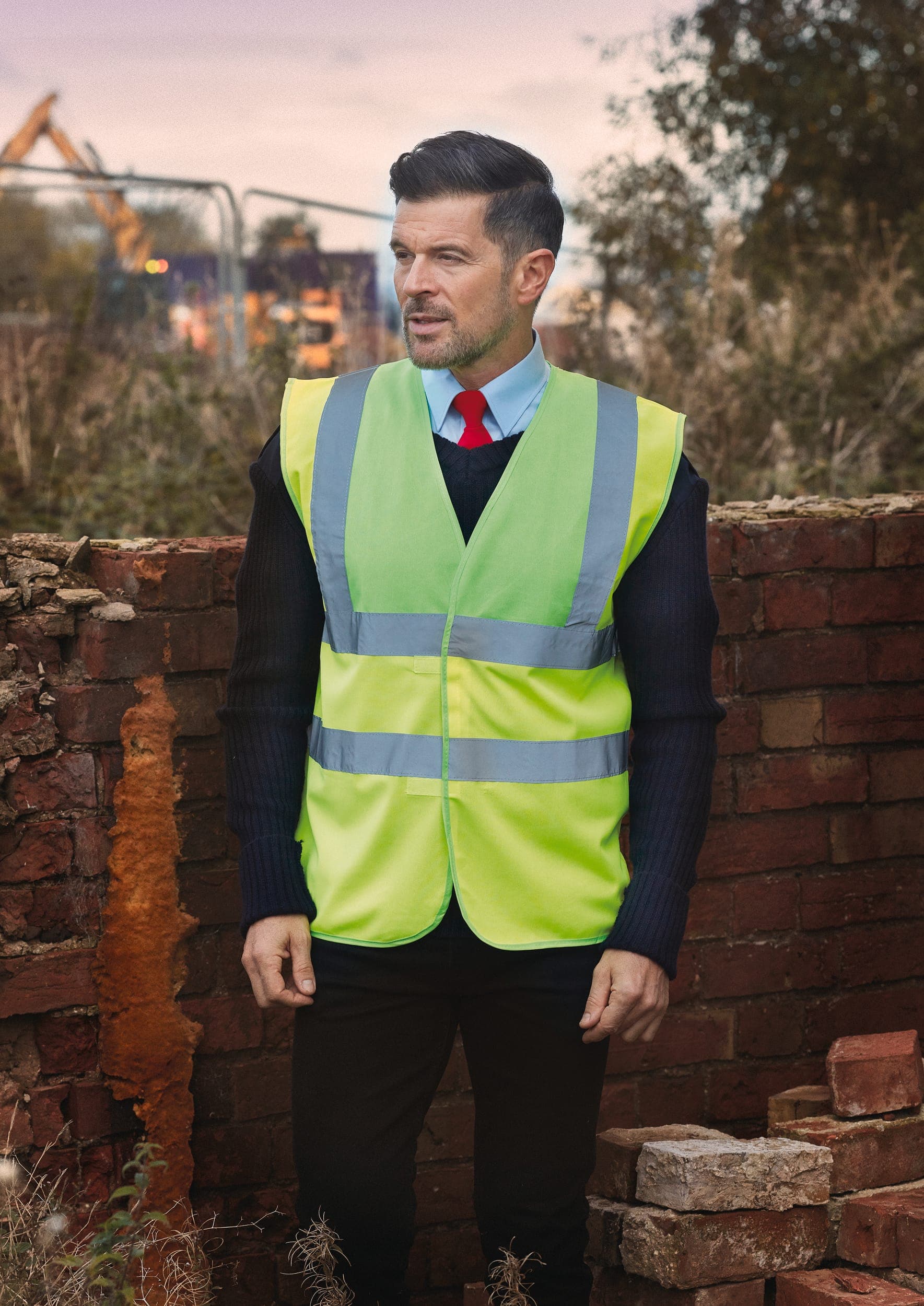 Gilet haute visibilité en situation