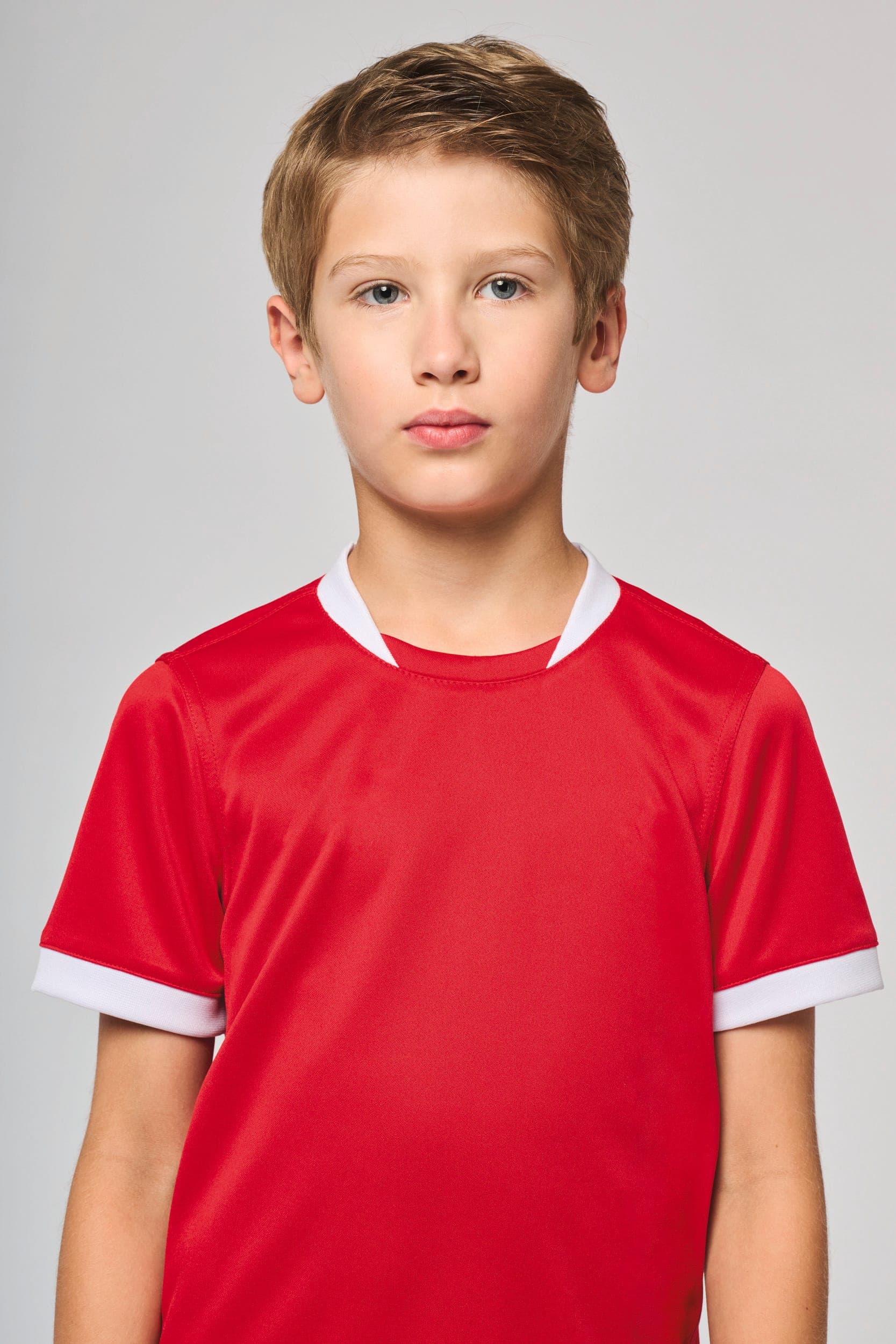 Maillot de rugby manches courtes enfant en situation