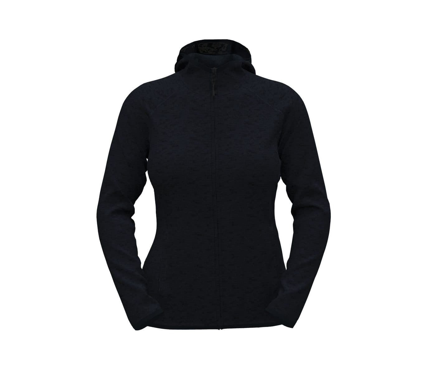 LUX HOODED KNITFLEECE JACKET FOR WOMEN
