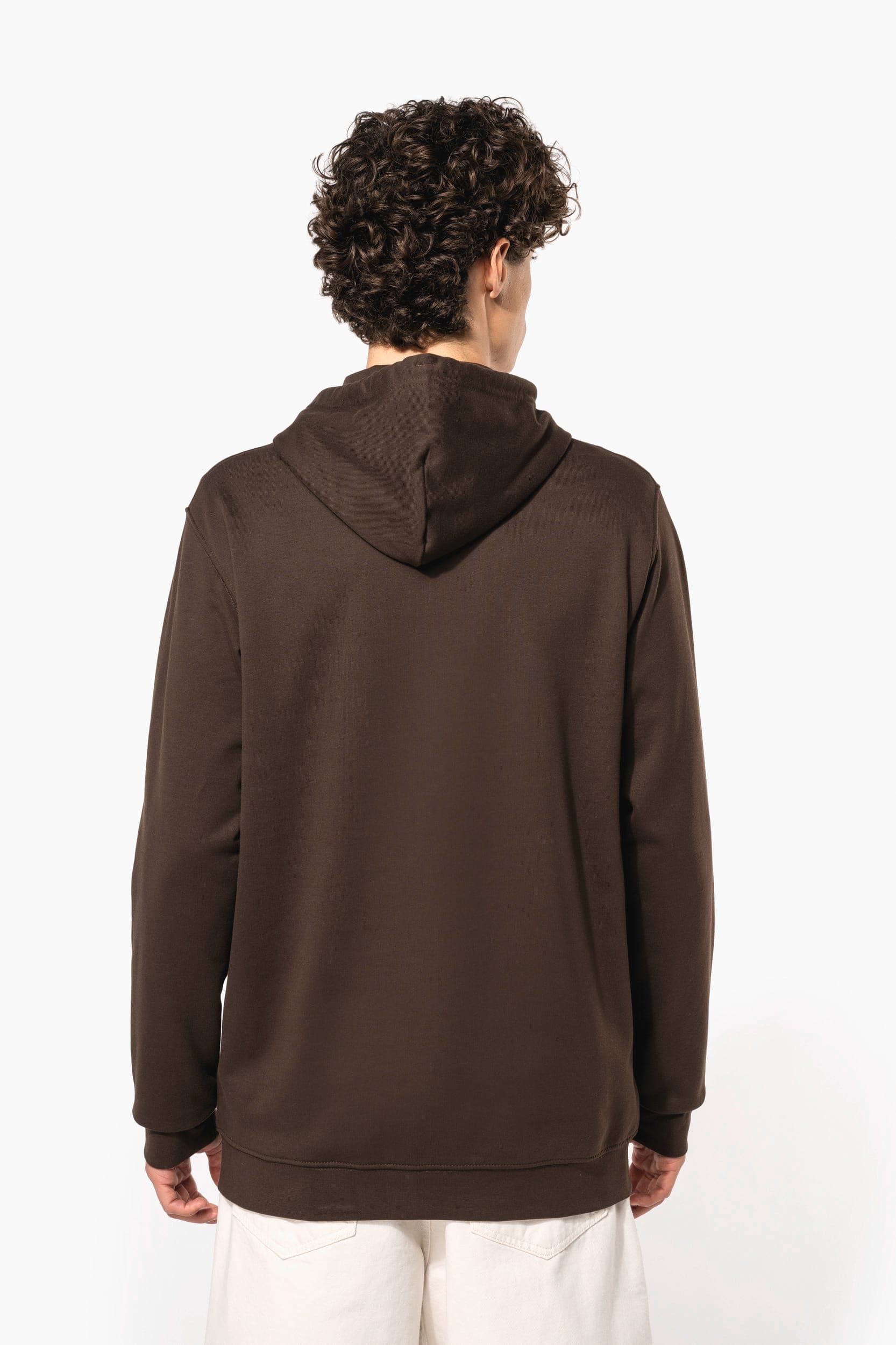 Sweat-shirt zippé capuche unisexe en situation