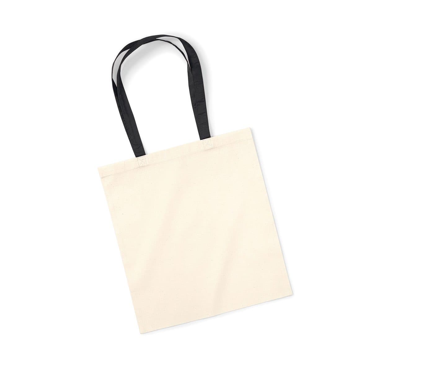 BAG FOR LIFE - CONTRAST HANDLES coloris Naturel / Noir