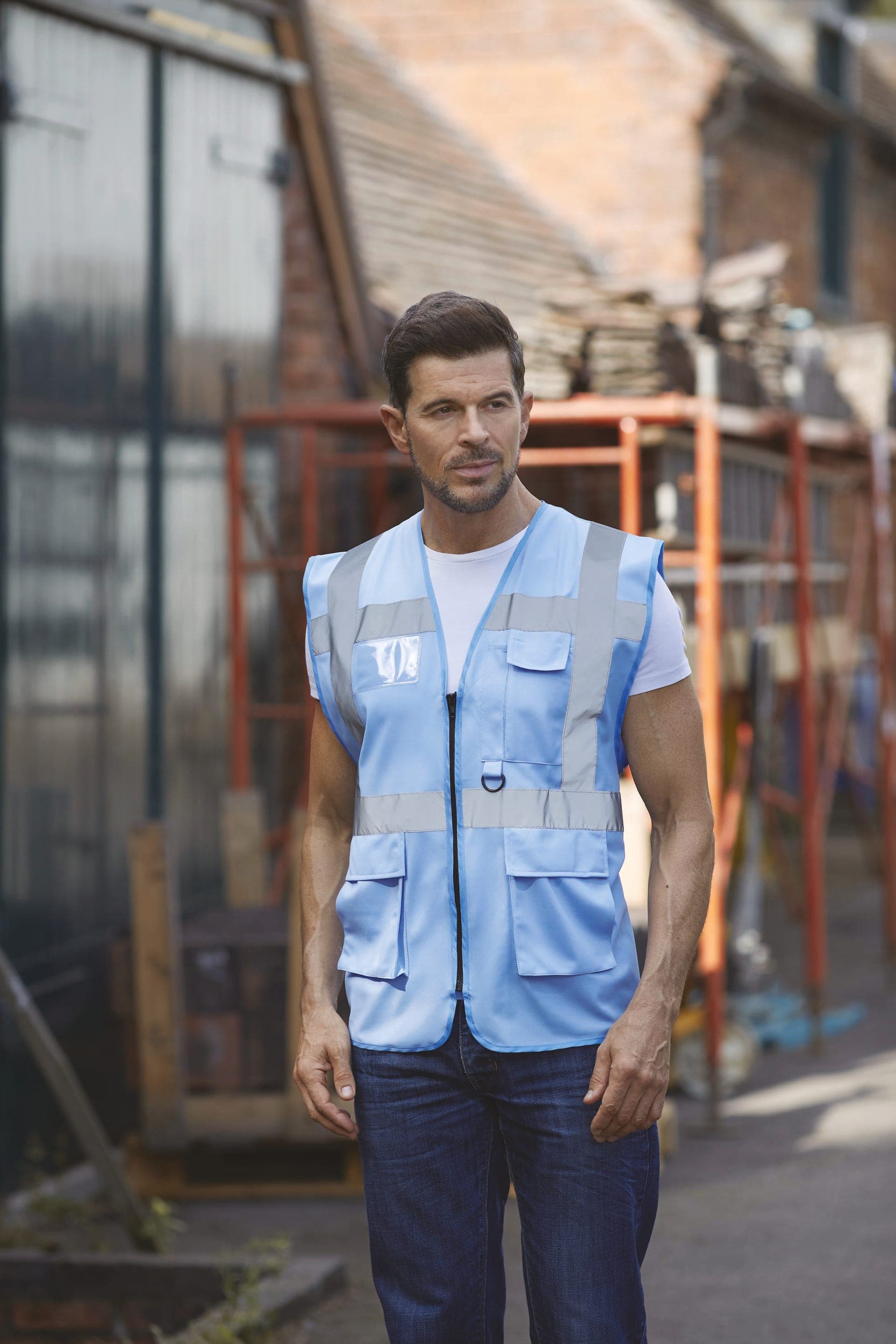 Gilet multifonction haute visibilité en situation