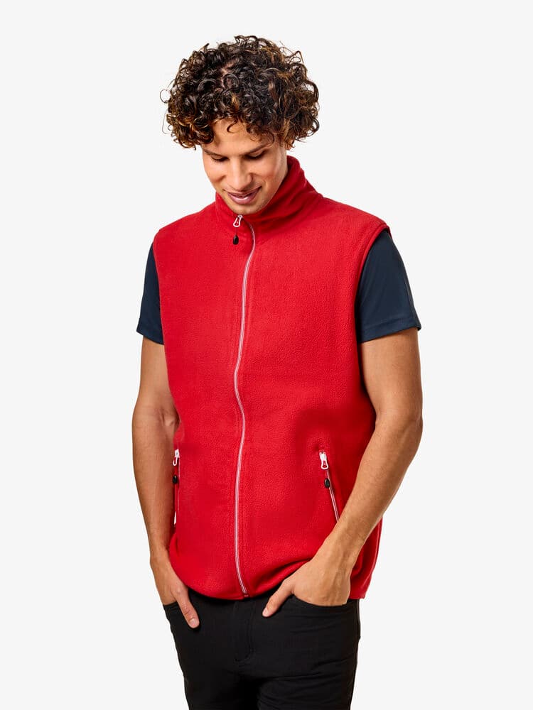 Bodywarmer Sideflip Homme coloris Rouge