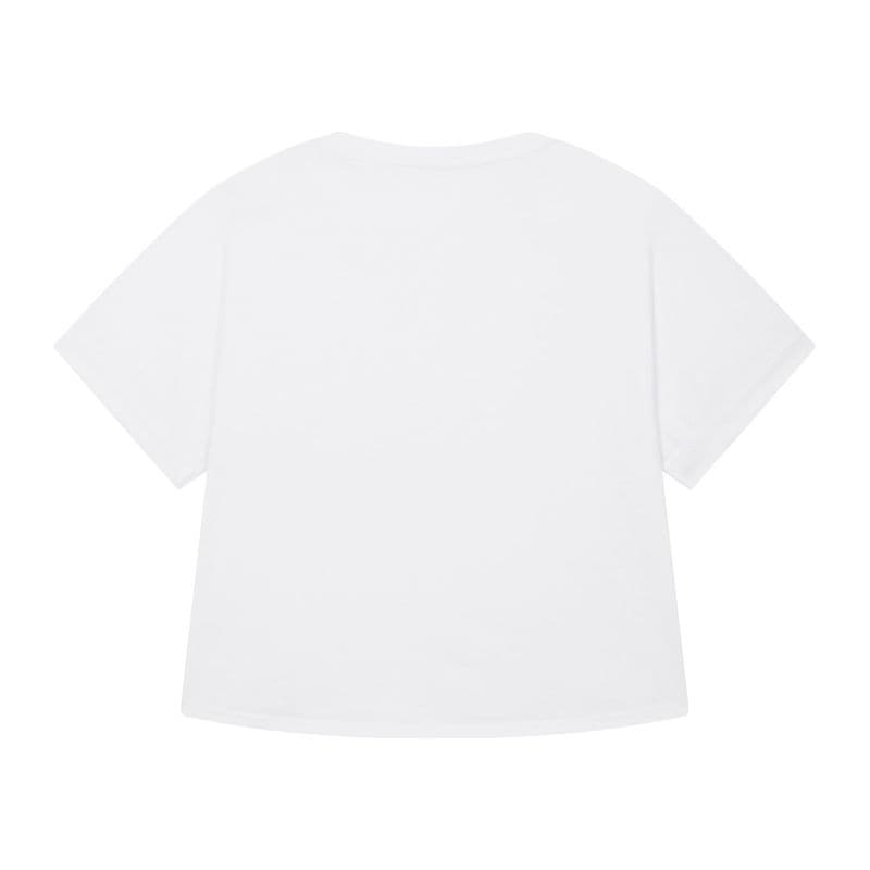 Stella Collider women's rolled sleeve t-shirt coloris Blanc