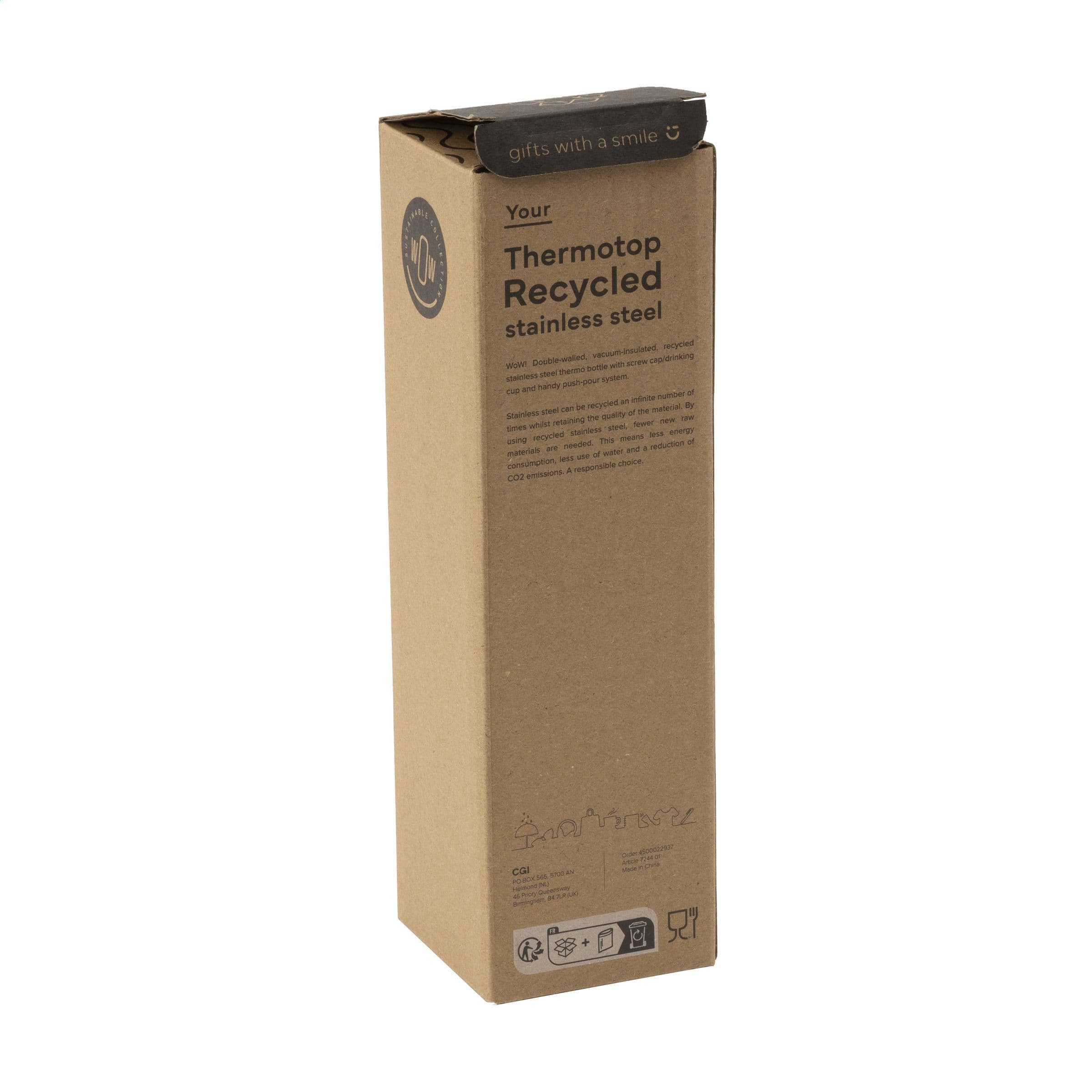 Bouteille Thermotop Mini RCS acier recyclé 500 ml en situation