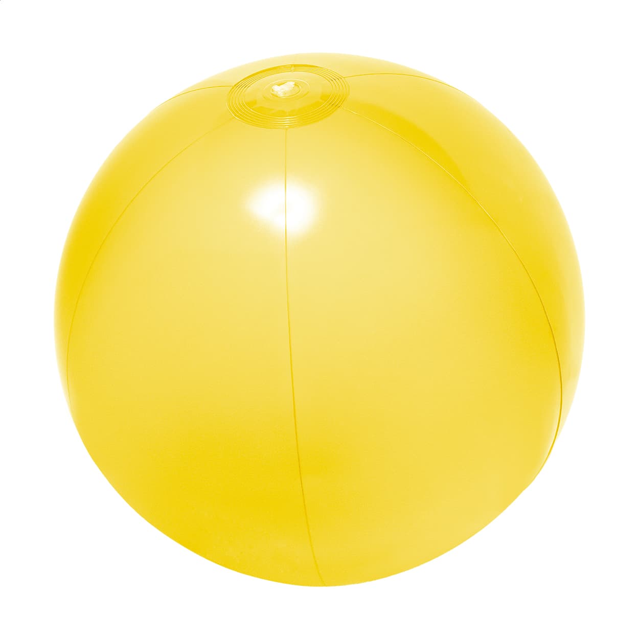 Ballon de plage en PVC (ø 40 cm) coloris Jaune