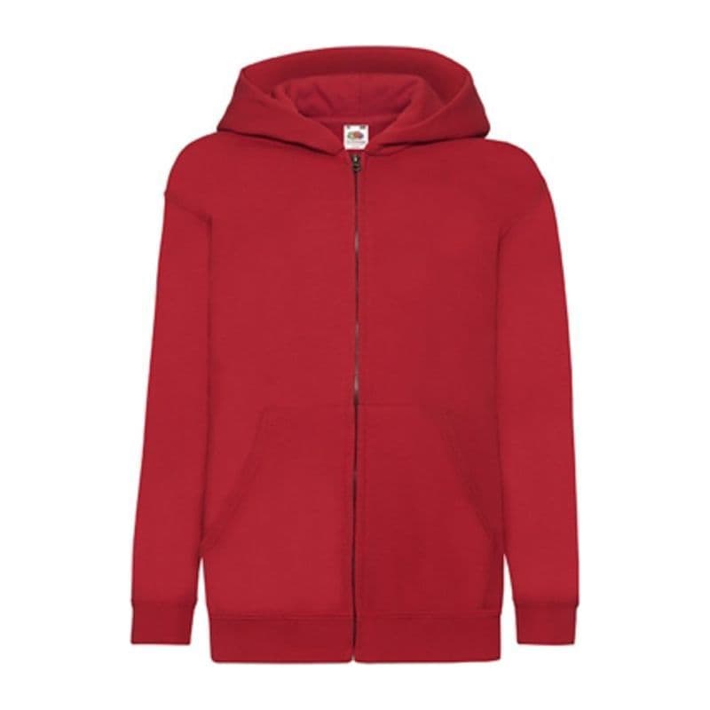 KIDS CLASSIC HOODED SWEAT JACKET coloris Rouge