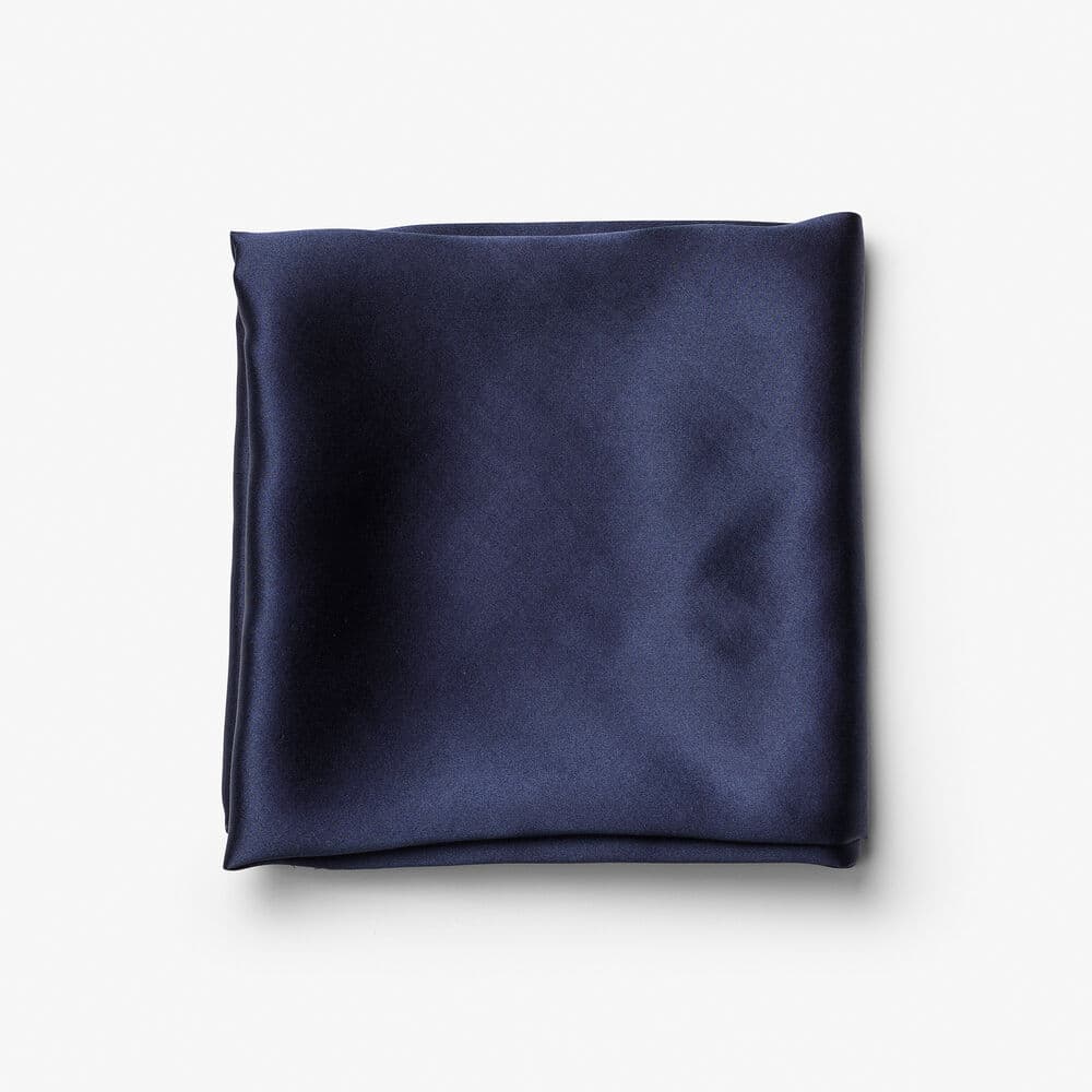 Foulard Uni Avec Boîte Cadeau Femme coloris Marine