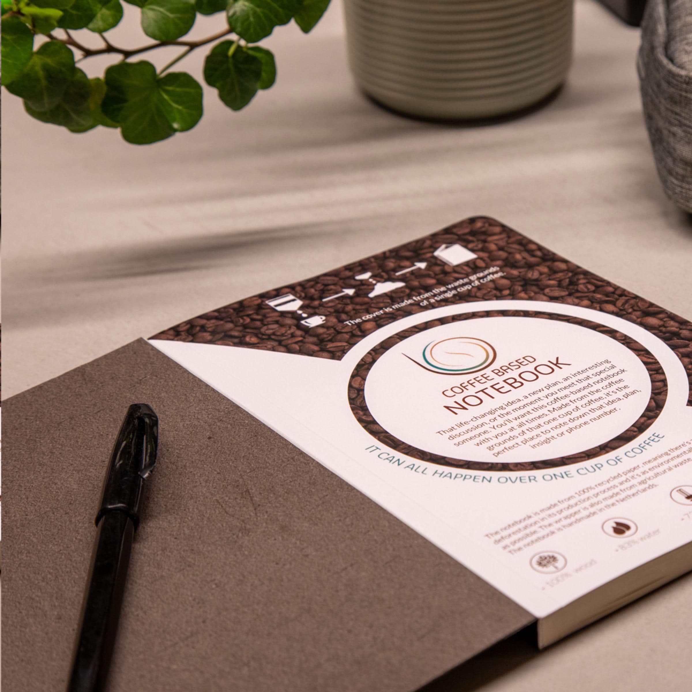 Carnet de notes Coffee A5 en situation