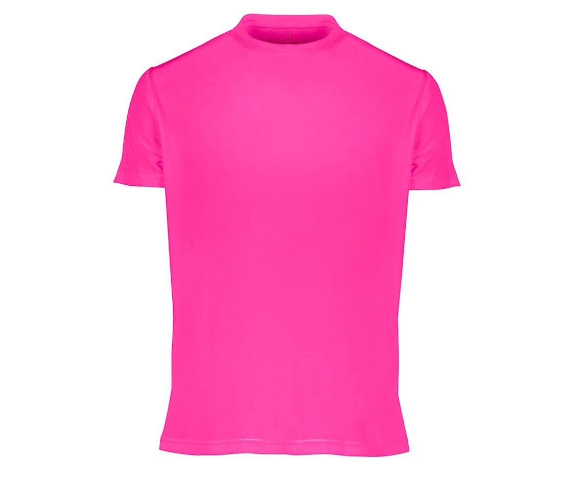 MEN'S NO LABEL SPORT TEE-SHIRT coloris Rose fluo