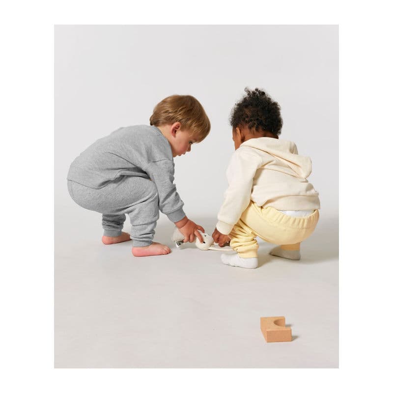 The babies' jogger pants coloris Gris chiné
