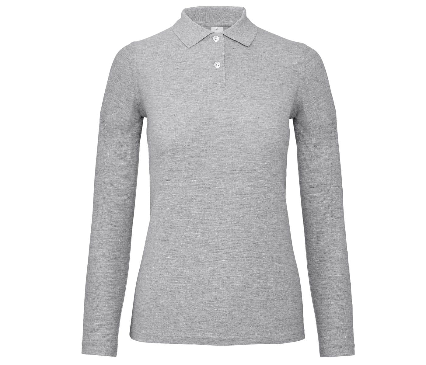 POLO ID 001 LSL WOMEN coloris Gris chiné