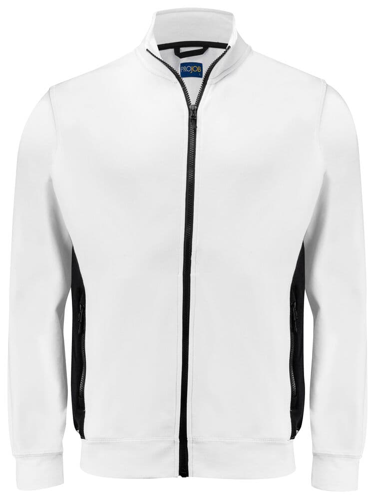 2129 SWEAT FERMETURE coloris Blanc