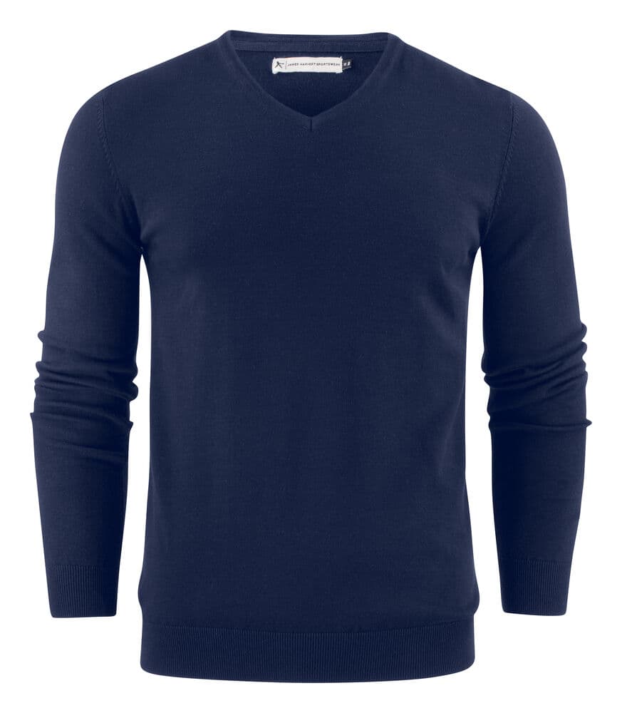 Pull Tricoté Encolure V Ashland Homme coloris Marine