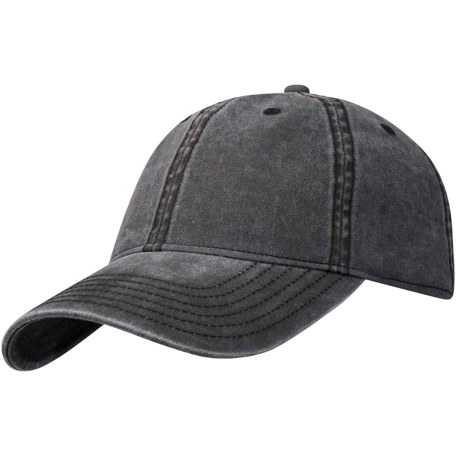 Casquette délavée à 6 panneaux de 270 g/m² Grafton coloris Noir