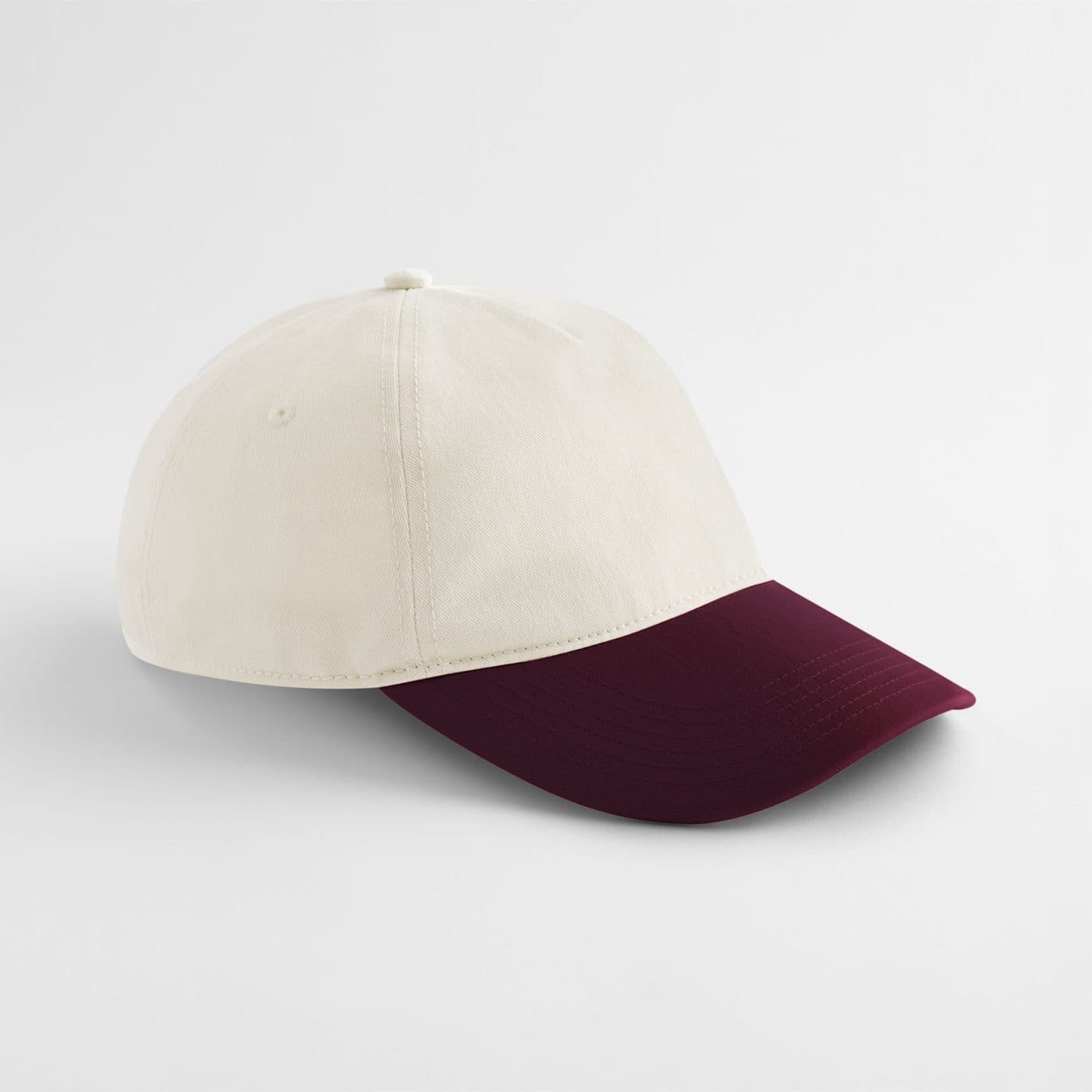CONTRAST PEAK LEISURE CAP coloris Naturel / Bordeaux