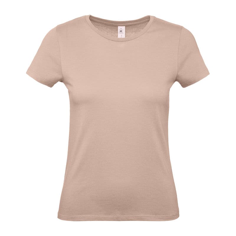 B&C #E150 WOMEN T-SHIRT coloris Rose Millennial