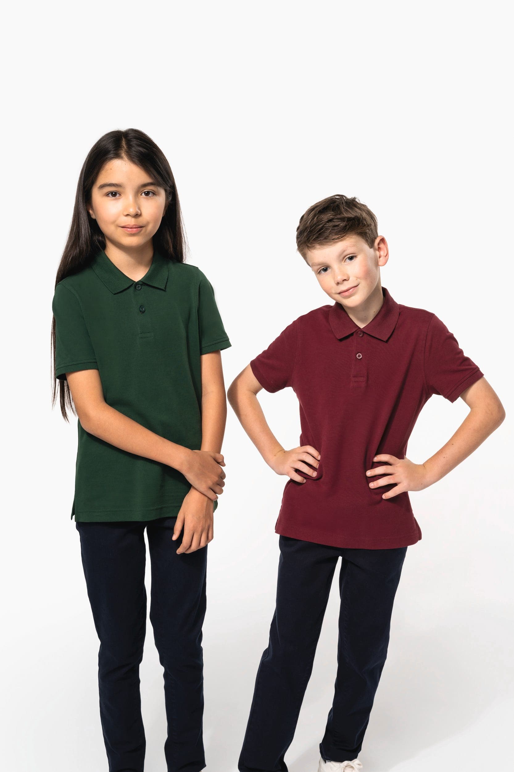 Polo piqué Bio180 enfant en situation