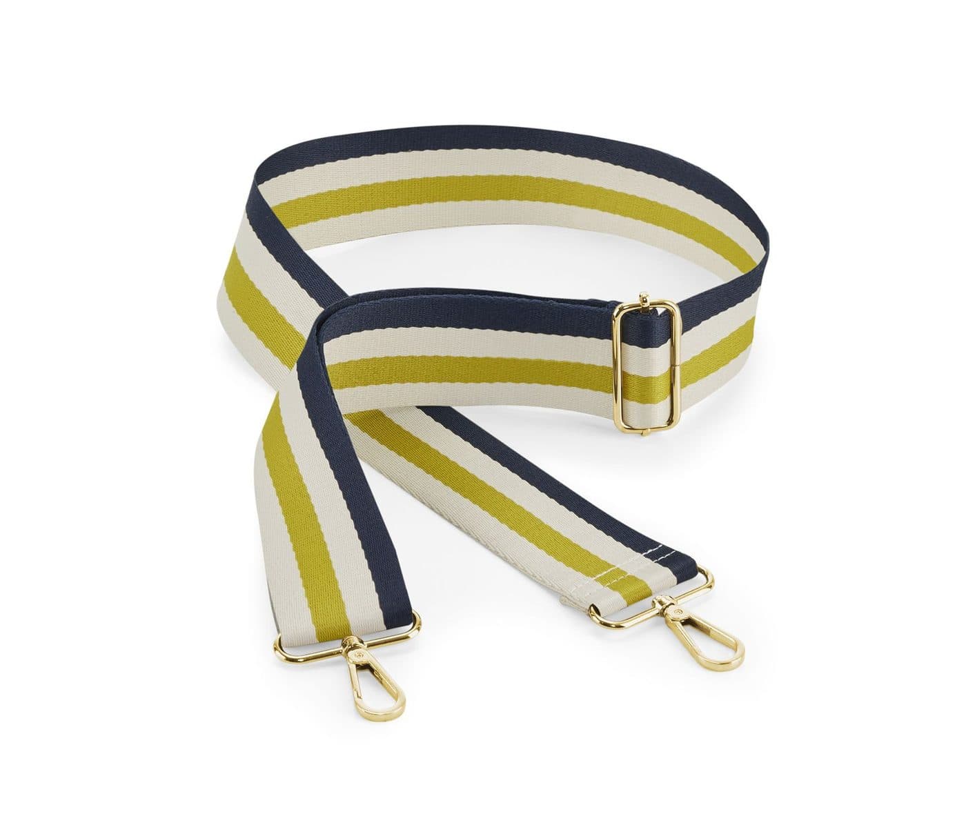 BOUTIQUE ADJUSTABLE BAG STRAP coloris Marine / Gris huître / Jaune