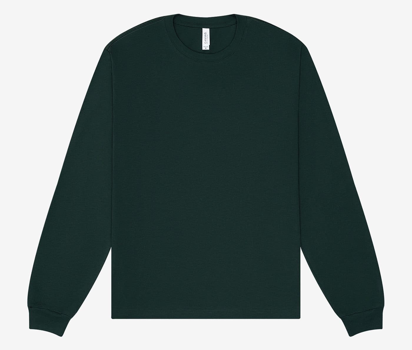 UNISEX HEAVY BOXY LONG SLEEVE TEE coloris Vert forêt