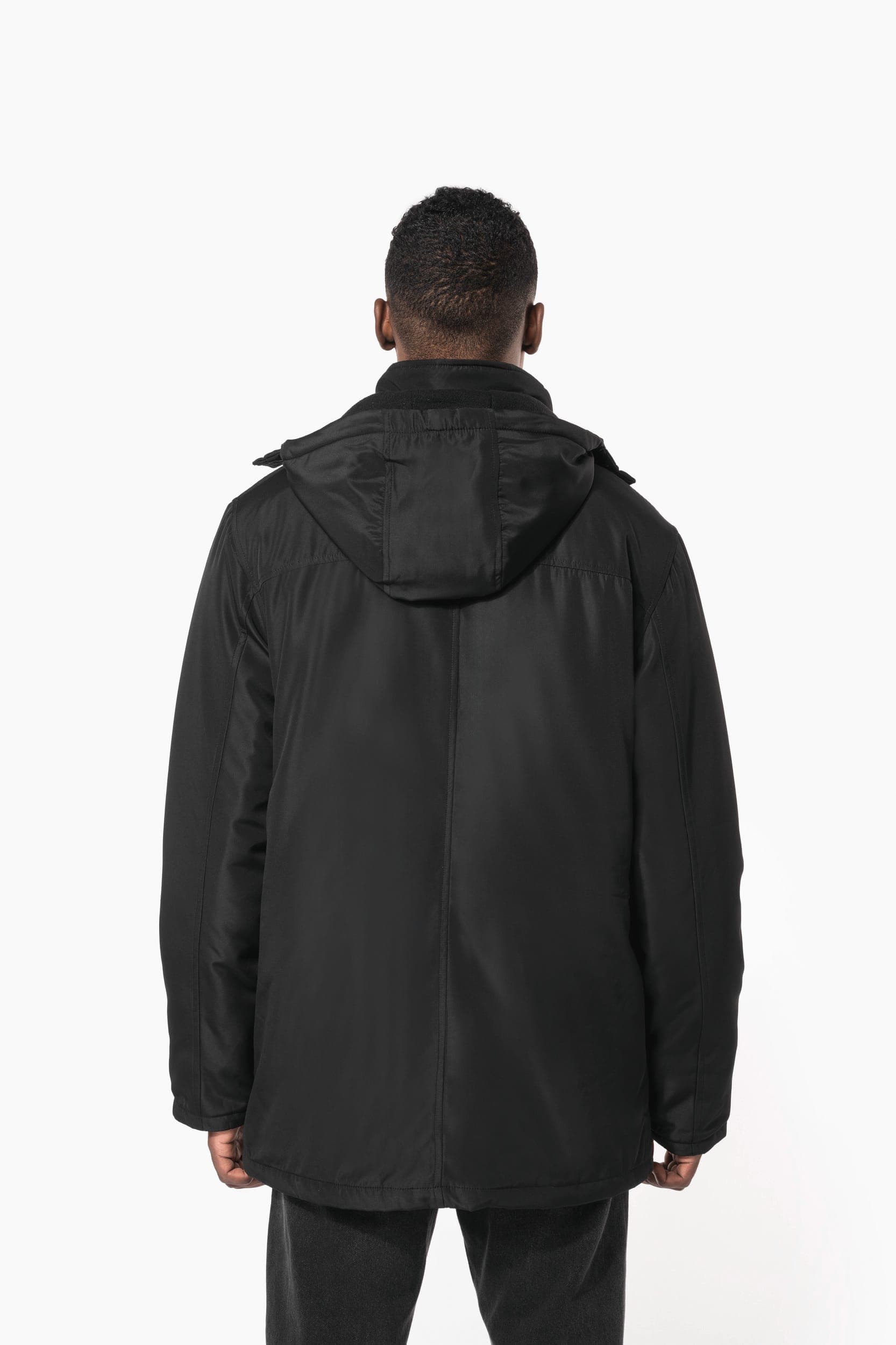 Parka avec capuche amovible homme en situation
