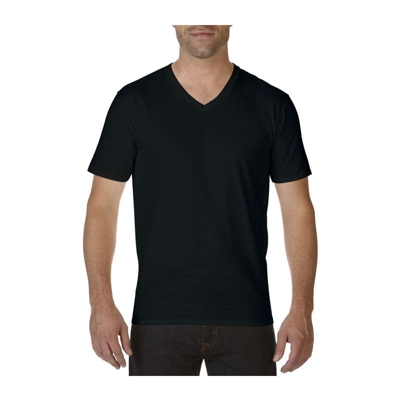 PREMIUM COTTON® ADULT V-NECK T-SHIRT coloris Noir