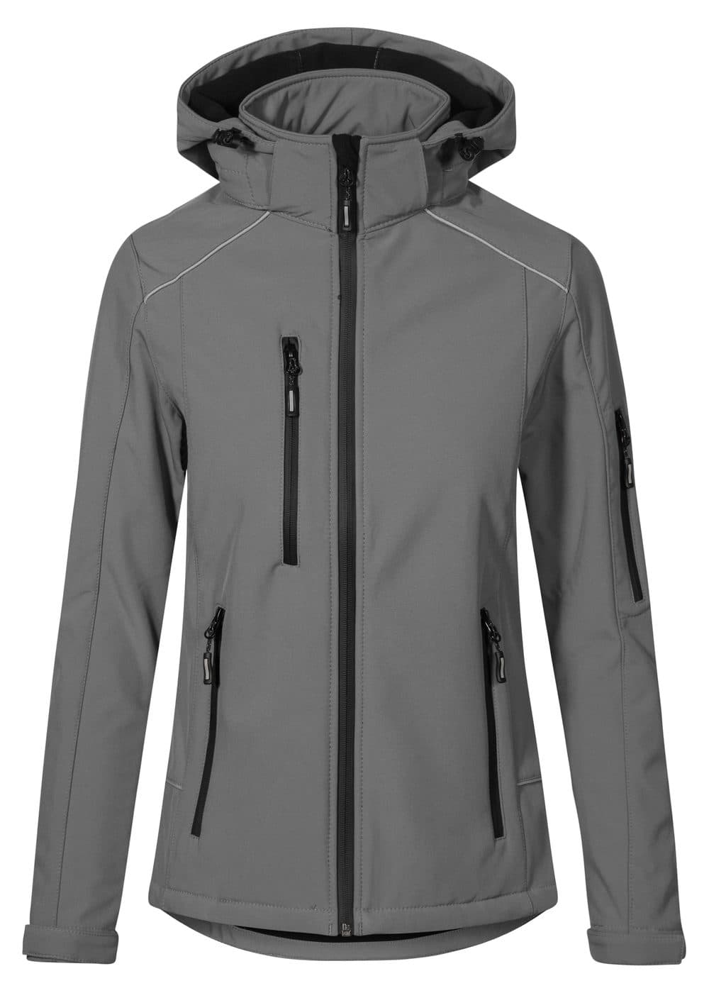 WOMEN'S WARM SOFTSHELL JACKET coloris Gris acier