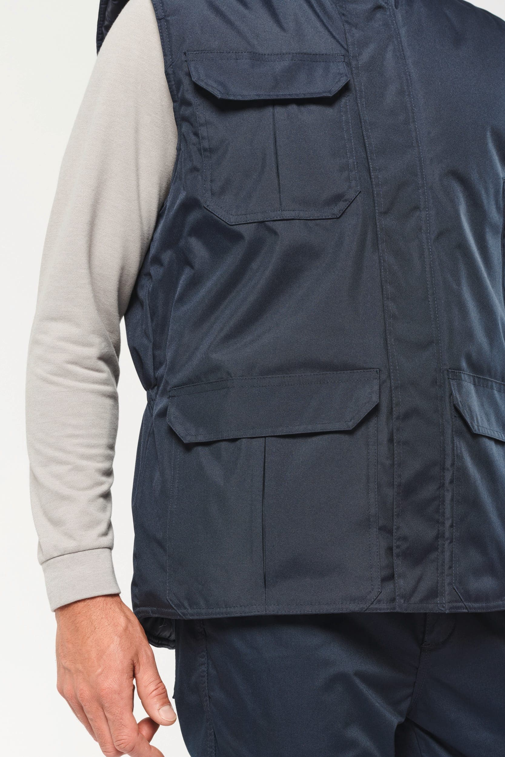 Worker > bodywarmer homme en situation