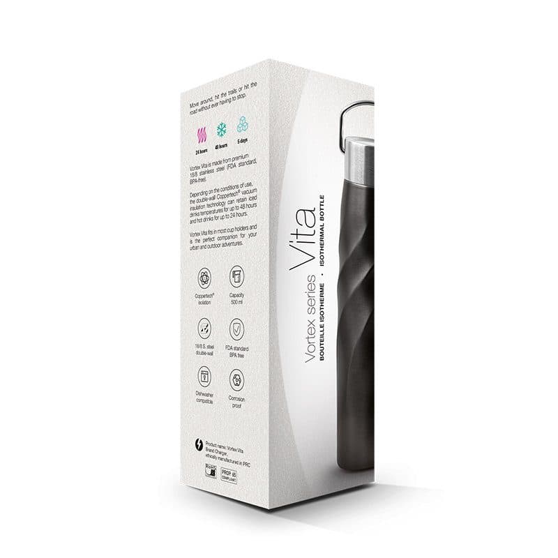 BOUTEILLE GOURDE ISOTHERME DOUBLE-PAROI INOX 50 cl - VITA en situation