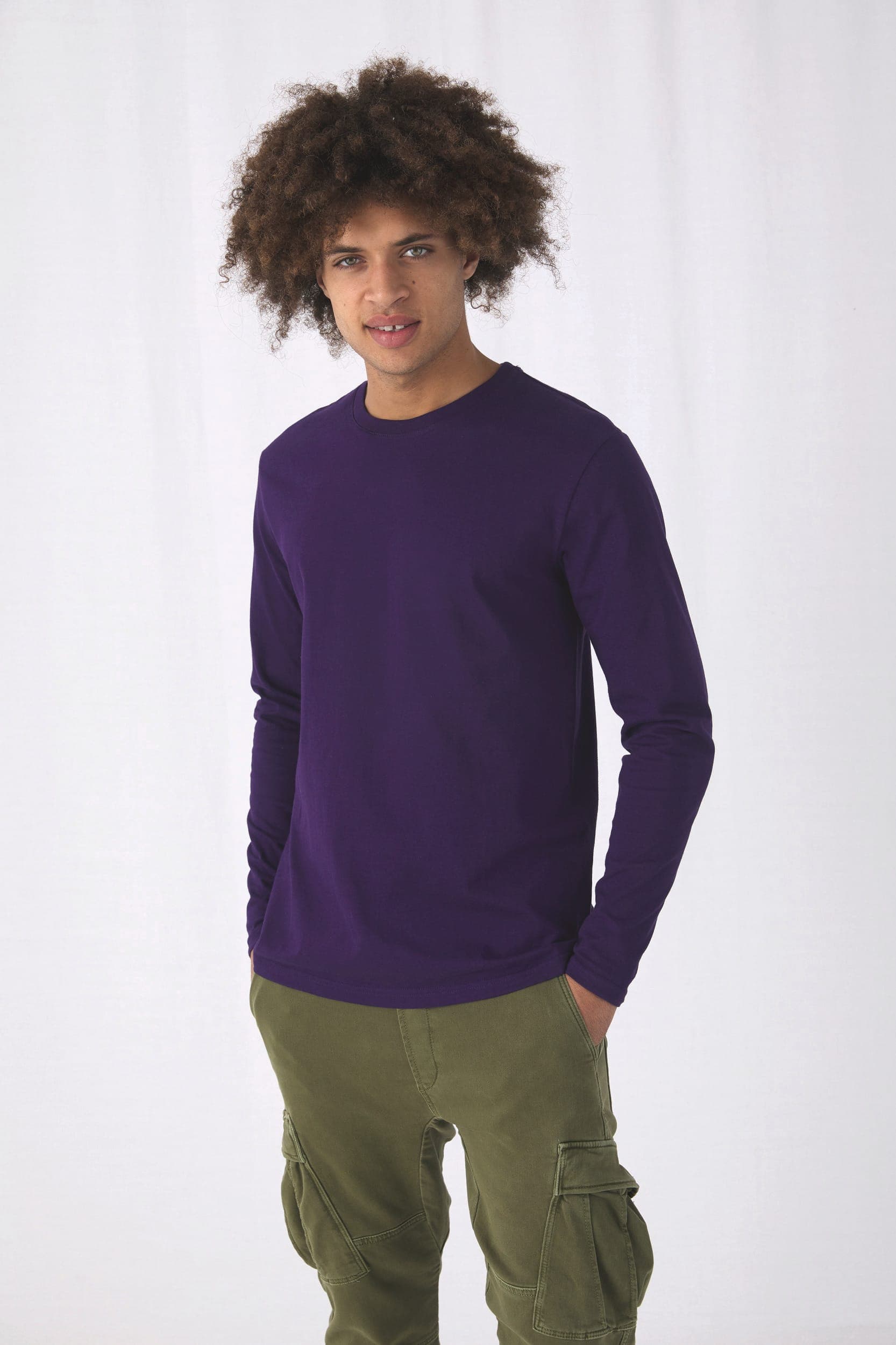 T-shirt homme manches longues #E190 en situation