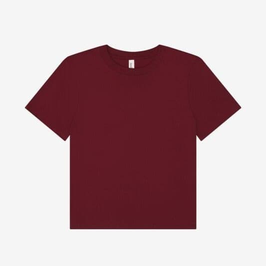 WOMEN'S HEAVY BOXY TEE coloris Bordeaux