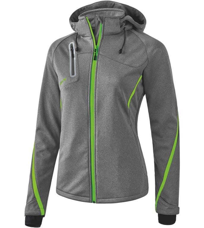 Fonction veste Softshell coloris Gris chiné / Vert gecko
