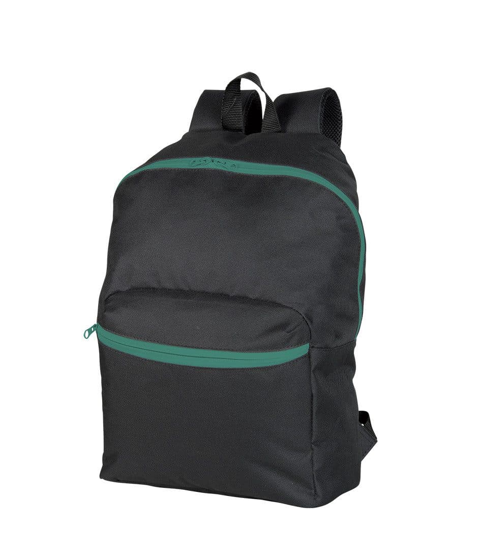 DAILY BACKPACK coloris Noir / Vert kelly
