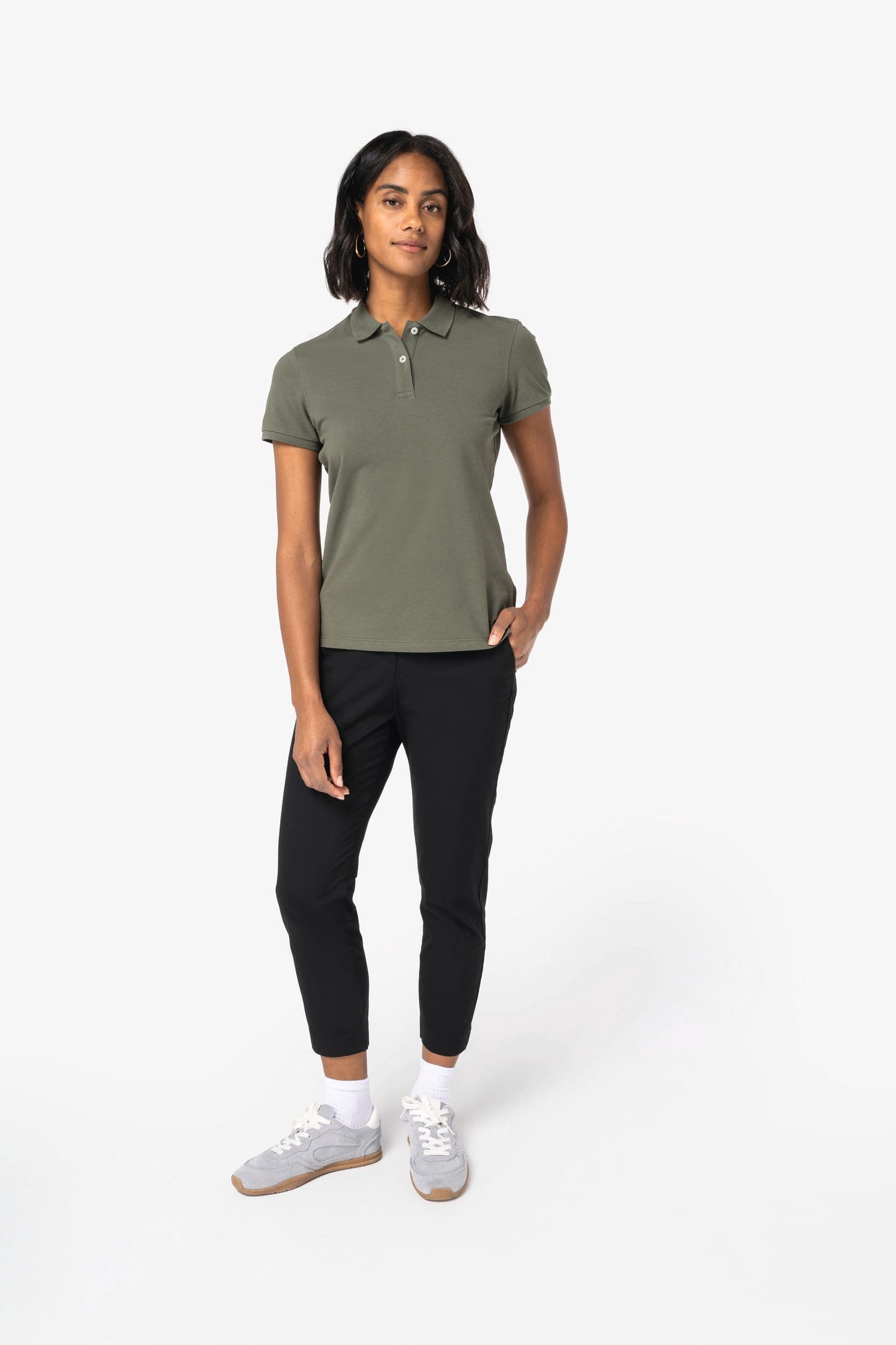 Pantalon chino 7/8 écoresponsable femme en situation