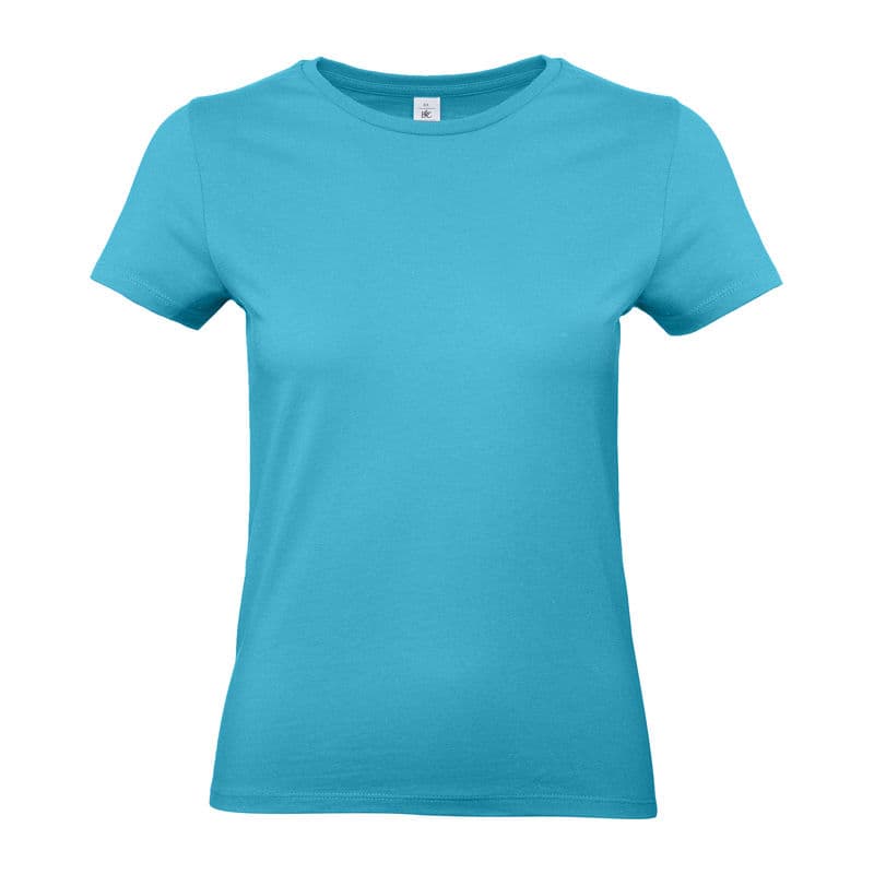 B&C #E190 /WOMEN T-SHIRT coloris Bleu piscine Swimming