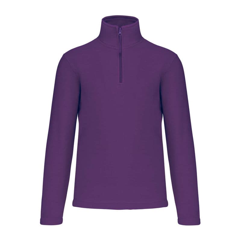ENZO - ZIP NECK MICROFLEECE JACKET coloris Violet