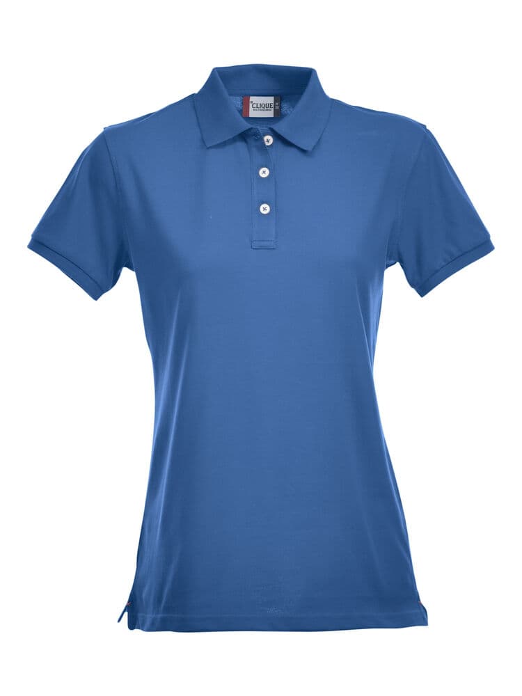 Clique Stretch Premium Polo Women coloris Bleu roi