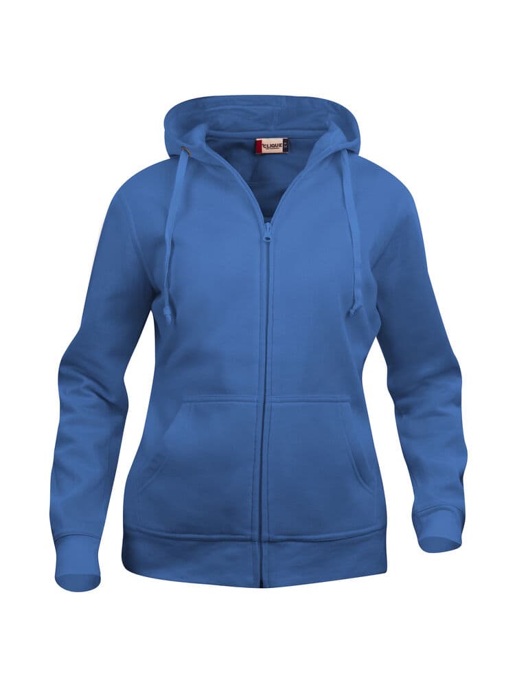 Clique Basic Hoody Full Zip Women coloris Bleu roi